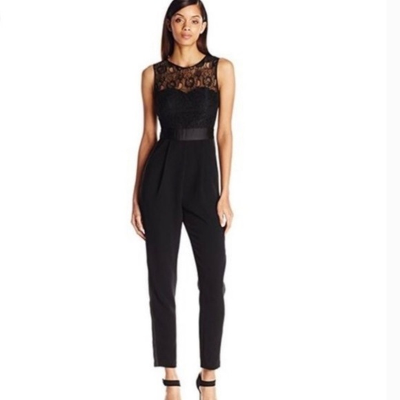 BCBGeneration Pants - BCBGenteration black lace jumpsuit